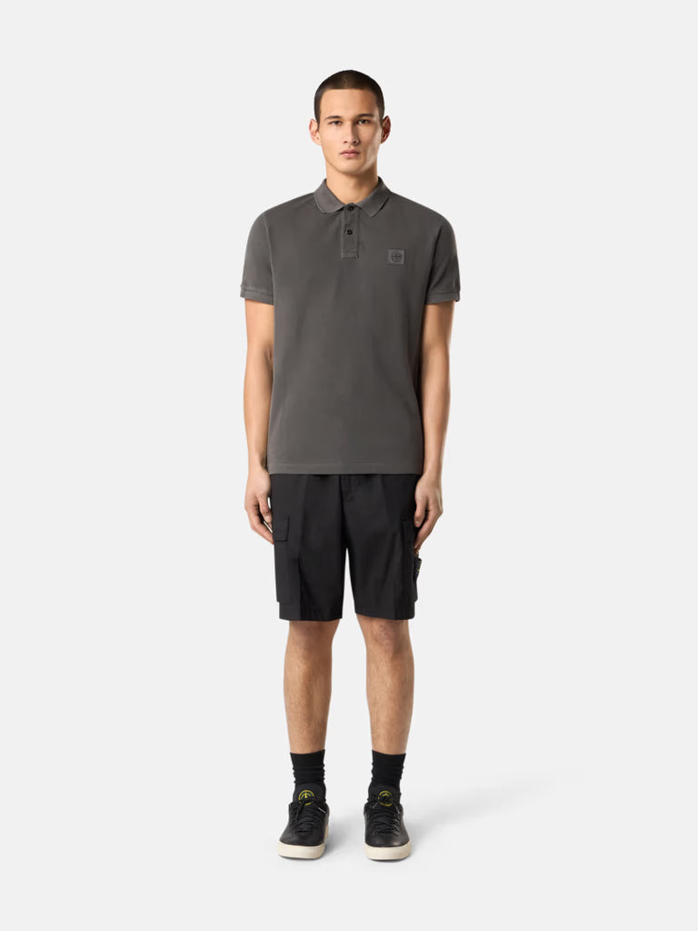 Black Cargo Bermuda Shorts