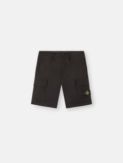 Black Cargo Bermuda Shorts