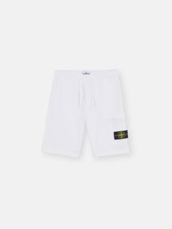 White fleece shorts