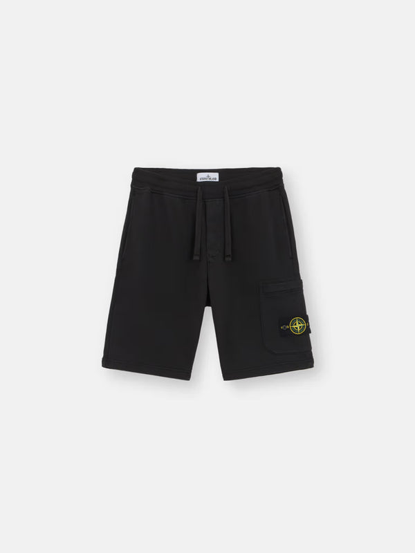 Black fleece shorts
