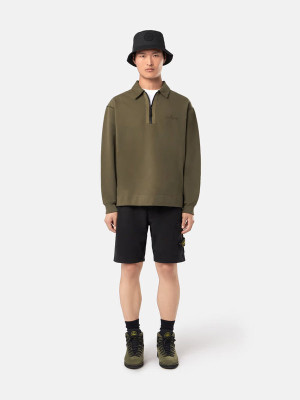 Black fleece shorts